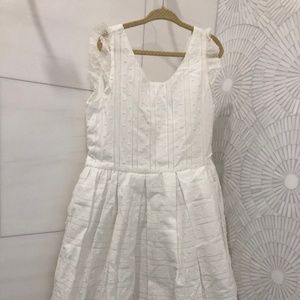 White Cotton Dress for Special Occasion